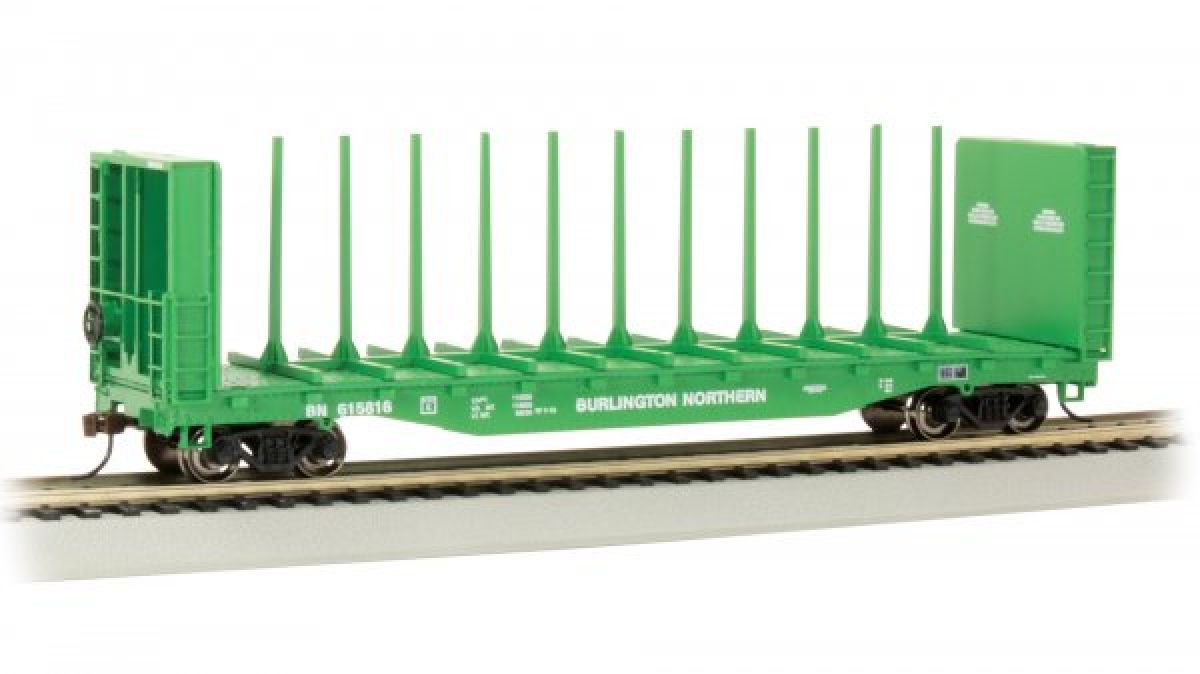 HO 52' Center-Beam Flatcar w/Bulkheads BN #615816