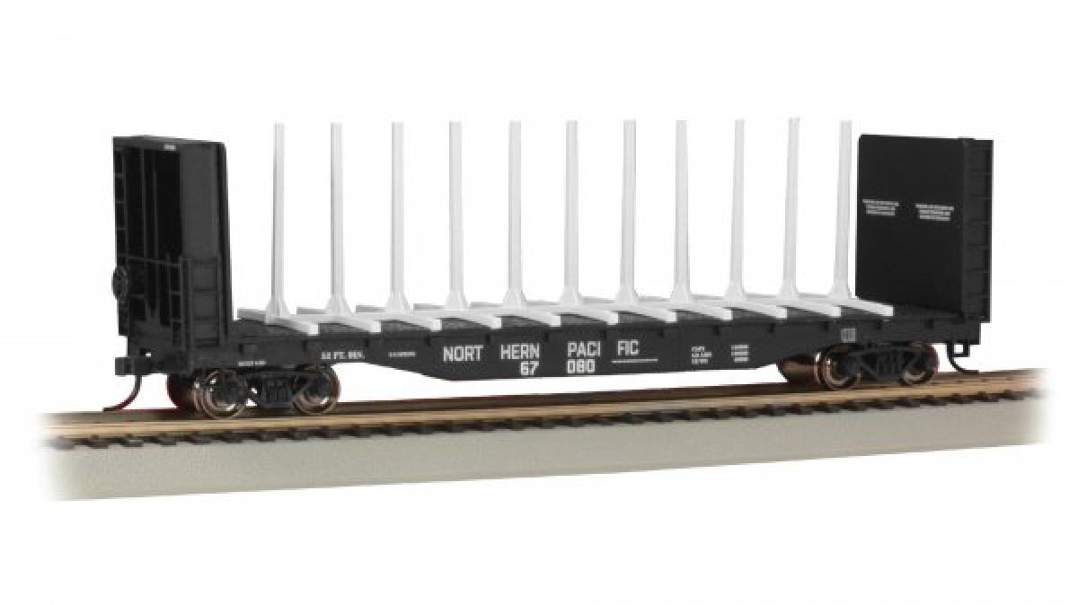 HO 52' Center-Beam Flatcar w/Bulkheads NP #67080
