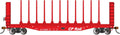 HO 52' Center-Beam Flatcar w/Bulkheads CP RAIL #316879