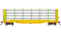 HO 52' Center-Beam Flatcar w/Bulkheads UP #15082 (Ye