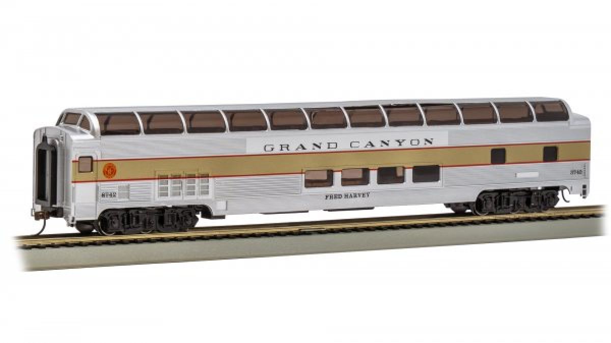 HO 85 GRAND CANYON RAILWAY #8742 FRED HARVEY (lighted interi