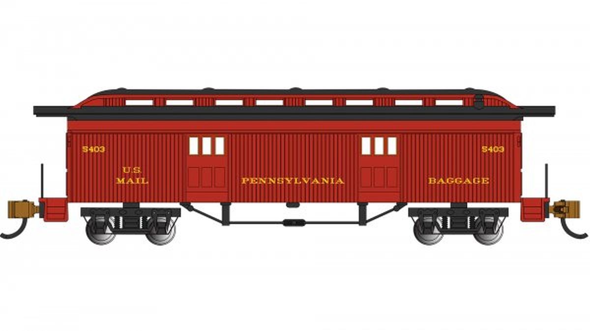 N PRR Old-Time Baggage Car