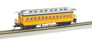 HO 1880's Coach Unlttrd/yel