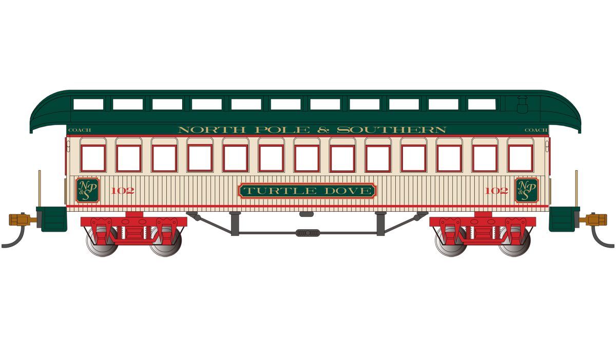 HO Old-Time Coach - North Pole & SOU Turtle Dove