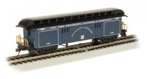 HO Old-Time Baggage Car B&O Royal Blue