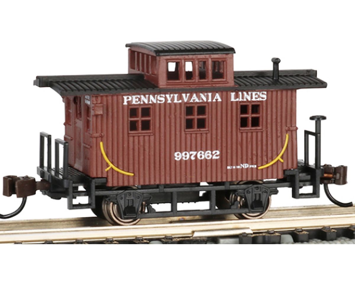 N Old-Time Bobber Caboose PRR Lines