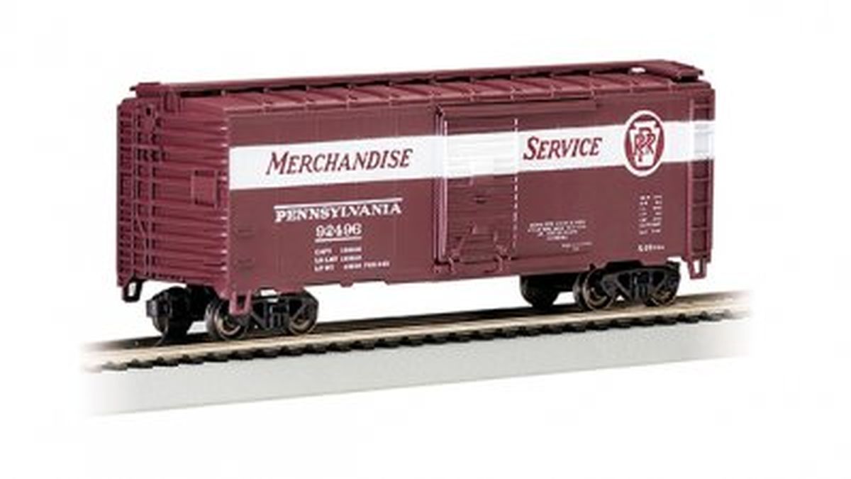HO 40' PS-1 Boxcar PRR #92496 - Merchandise Service