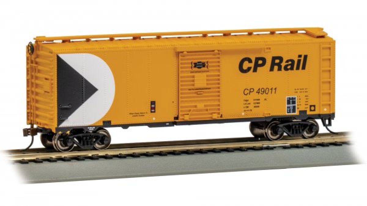 HO 40' PS-1 Boxcar CP Rail #49011 - Action Yellow