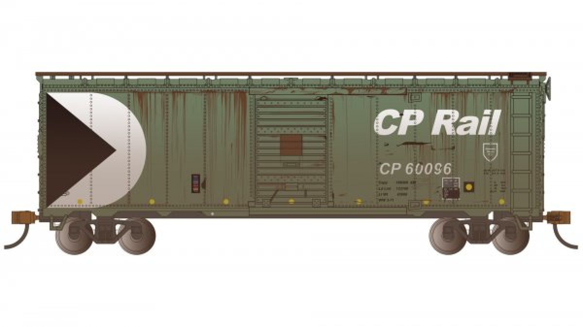 HO Workhorse Series  40 BOXCAR CP RAIL #60096