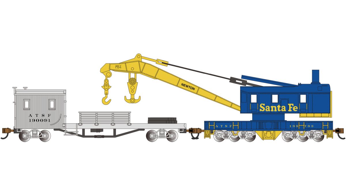 N 250t Crane SF (Blue And Yellow) Boom Car Santa Fe (Blu