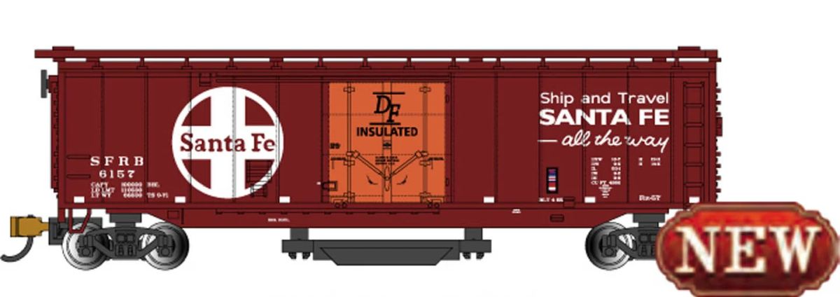 N Track Cleaning 50' Plug Door Boxcar SF #6157