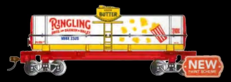 HO RBB&B 40' Single Dome Tank Car - Popcorn Butter