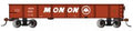 HO 40' Gondola Monon #3301/oxide red