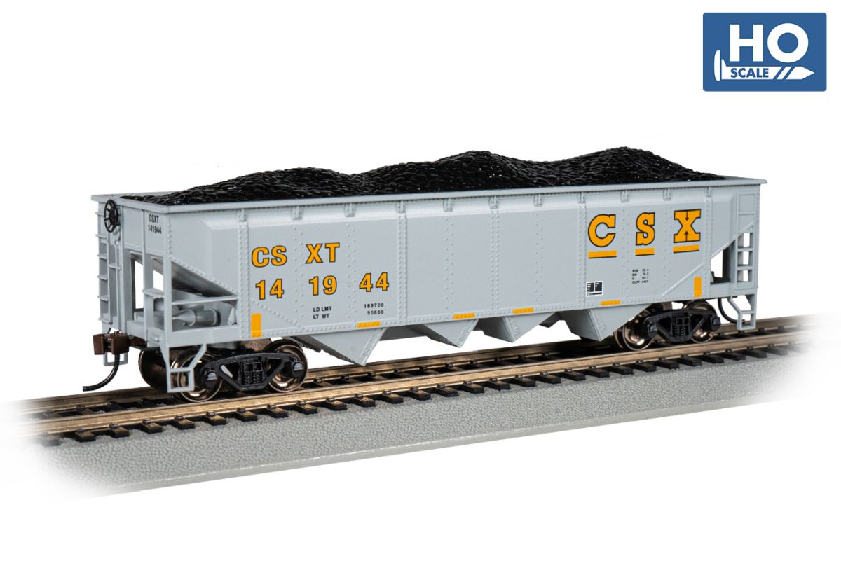HO 40' Quad Hopper CSX/gry&yel