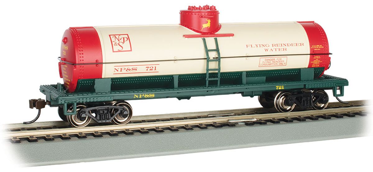 HO 40' Single Dome Tank Car Christmas #72/Reindeer Water