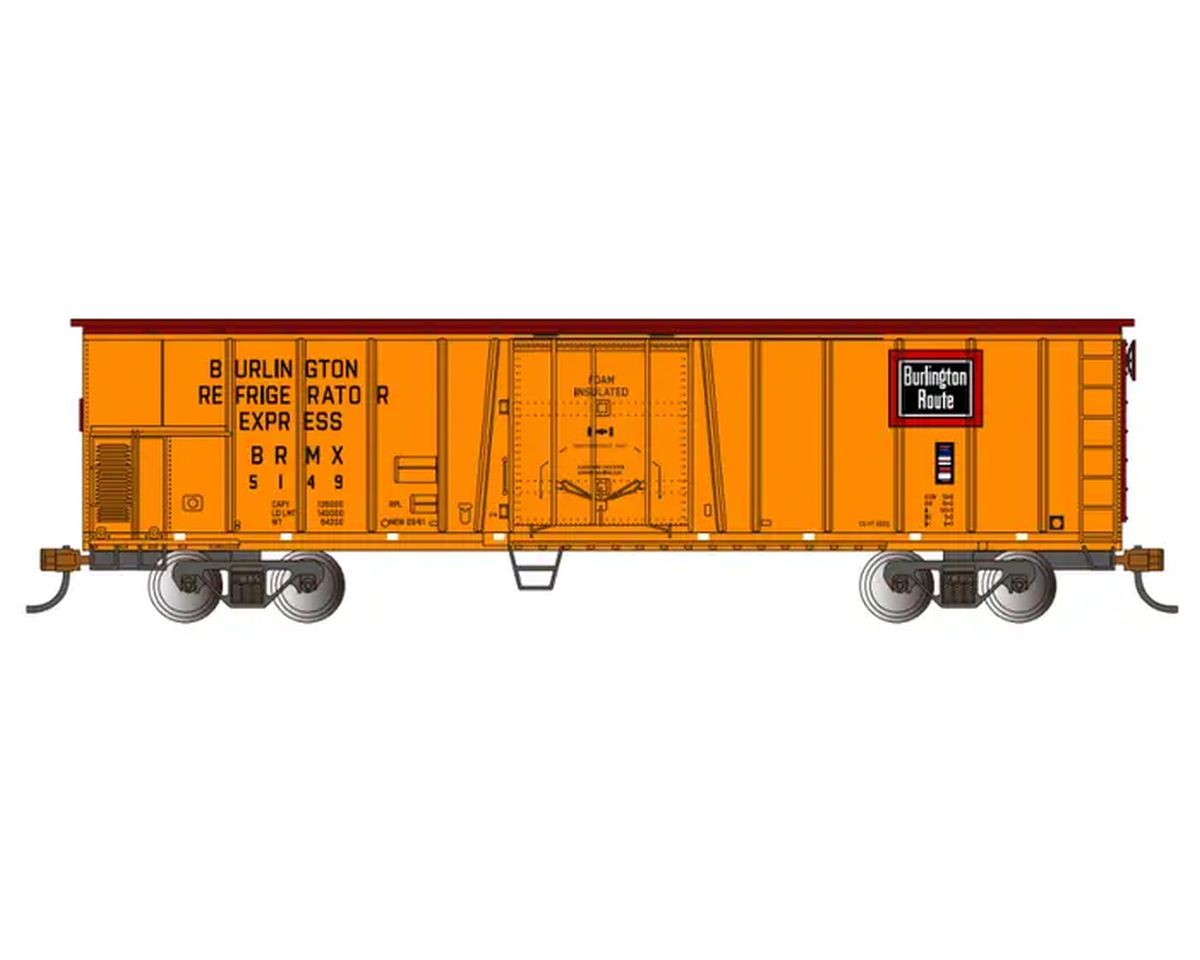 HO 50' Steel Reefer Burlington #5149