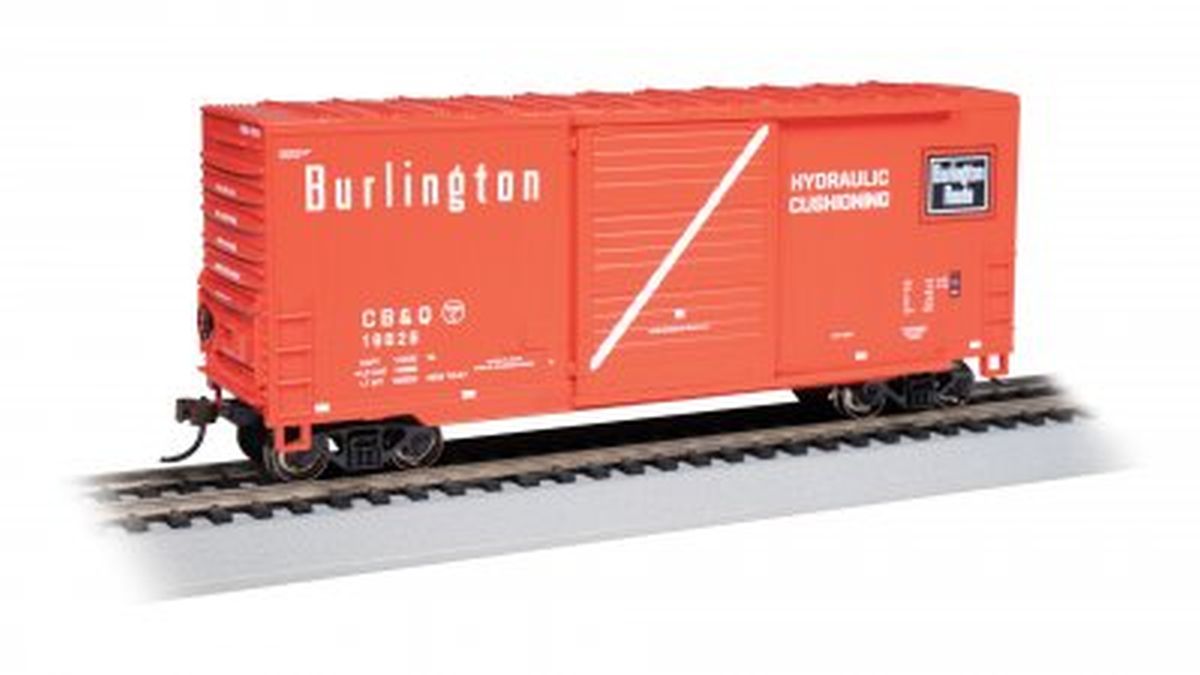HO Hi-Cube Boxcar w/Sliding Door Burlington #19826