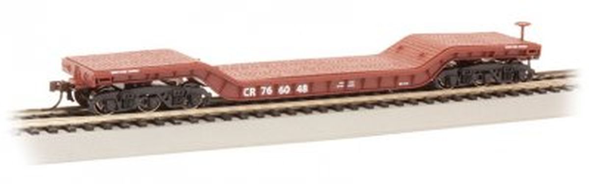 HO 52' Depressed Center Flatcar CR #766048