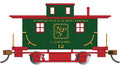 HO Old-Time Bobber Caboose North Pole & SOU #12