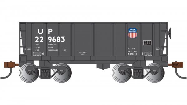 HO Ore Car UP #229683 (Shield Logo)