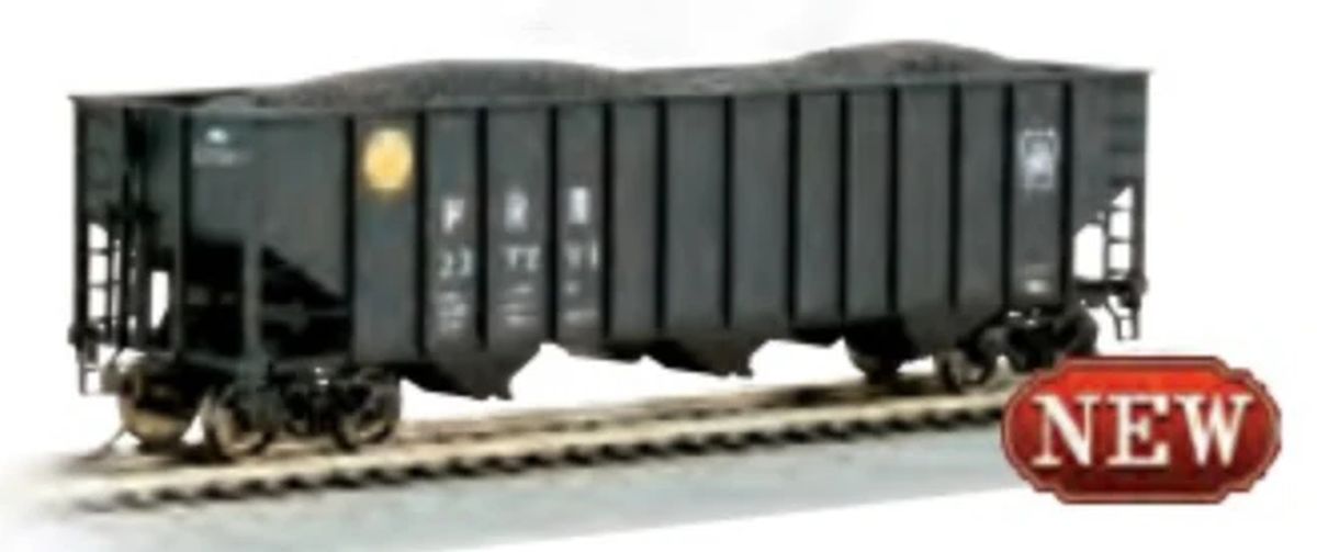HO 100t 3-Bay Hopper PRR #227291 Yellow Ball