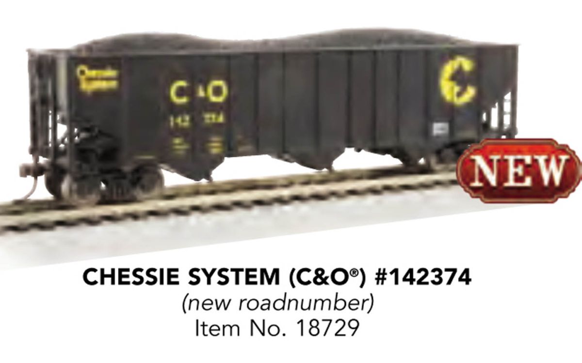 HO 100t 3-Bay Hopper Chessie (C&O) #142374