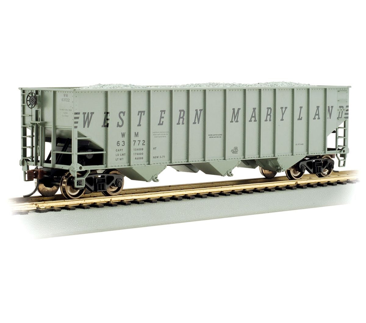 HO 100t 3-Bay Hopper WM #63894 (gray)