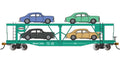 HO 52' Auto Carrier w/Sedan Load NYC #2330