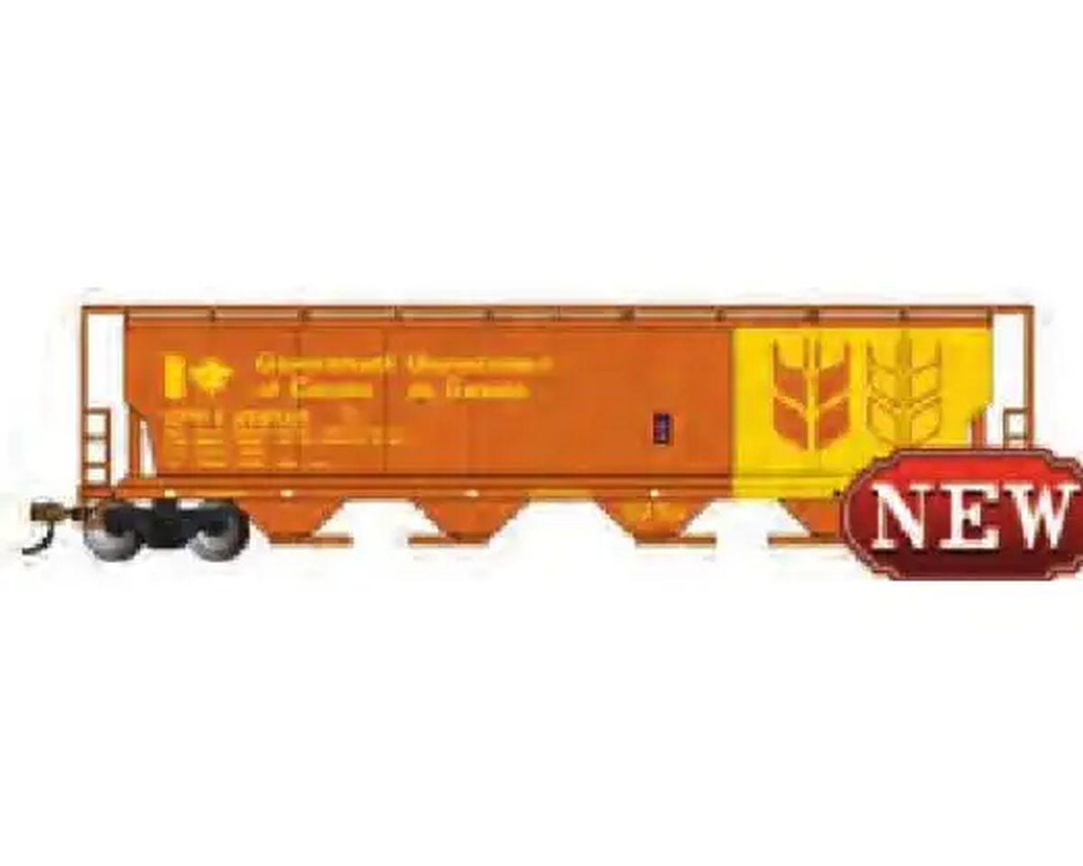 HO 4-Bay Cyl.Hopper GOVT. OF CANADA - ORANGE & YELLOW