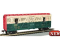 N Animated Stock Car NP&S Christmas w/Reindeer