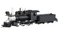 On30 2-6-0 Steam Loco Painted Unlettered - Black
