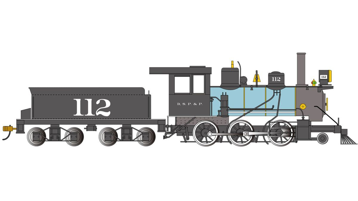 On30 2-6-0 Steam Loco Denver South Park & Pacific #112