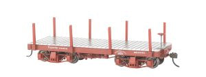 On30 18'  Flatcar Data Only/oxide red