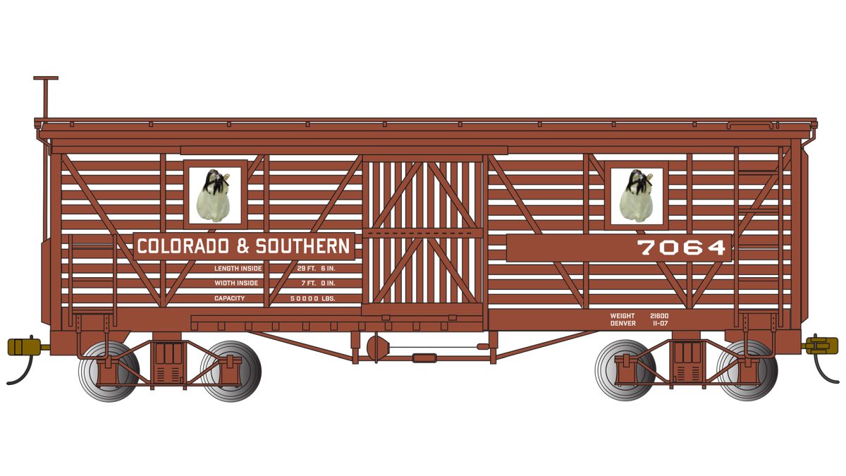 On30 Animated Stock Car C&S #7064 With Horses