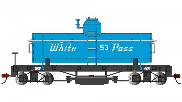 On30 Track Cleaning Car White Pass #53 (Blue)