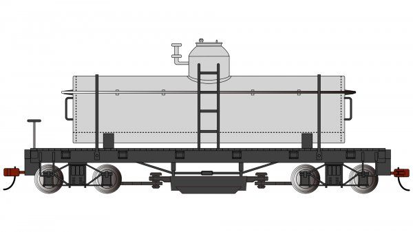 On30 Track Cleaning Car Painted Unlettered - Silver