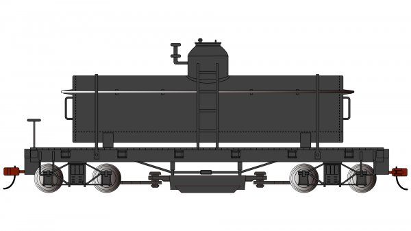 On30 Track Cleaning Car Painted Unlettered - Black