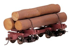 On30 Skeleton Log Car w/Logs/3pk
