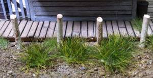 6mm Grass Tufts/Med.Green/100pc
