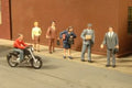 HO City People w/Motorcycle/6pc