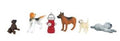 HO Dogs w/Fire Hydrant/6pc