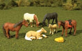 HO Horses/6pc