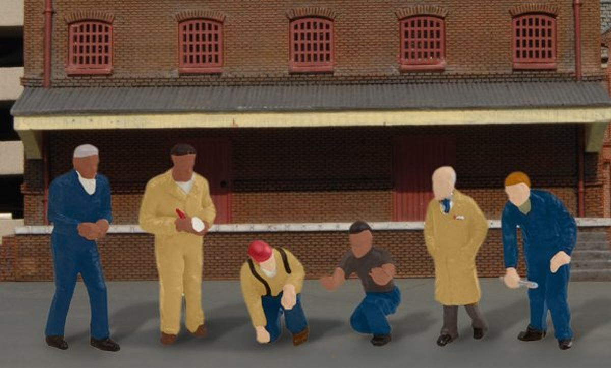 HO Factory Workers & Foremen/6pc