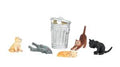 O Cats w/Garbage Cans/6pc