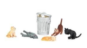 O Cats w/Garbage Cans/6pc
