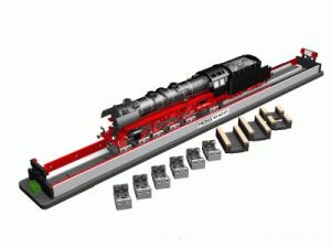 HO Rolling Road w/Drive Wheel Cleaners/6 rollers&4 cleaners