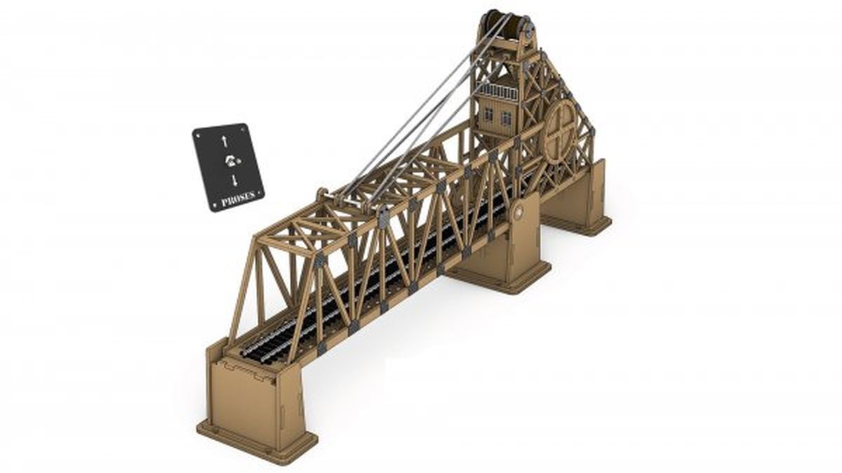 HO Motorized Drawbridge Kit