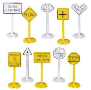 HO RR & Street Signs/24pc