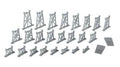N Graduated Trestle Set/26pc
