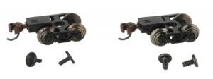 N Friction Bearing Freight Trucks w/Wheels/6pr
